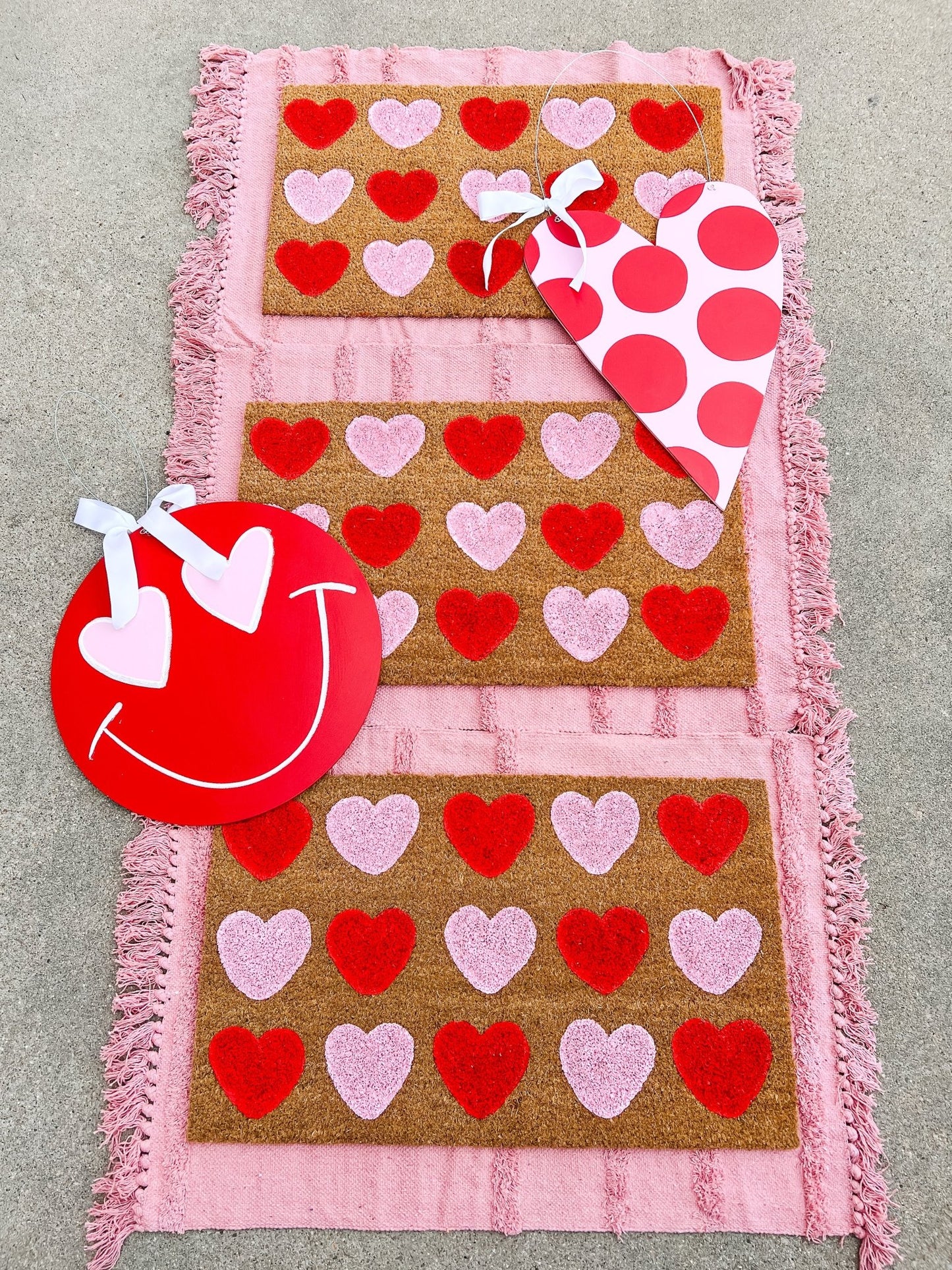 Red Light Pink Hearts - Miss Molly Designs, LLC