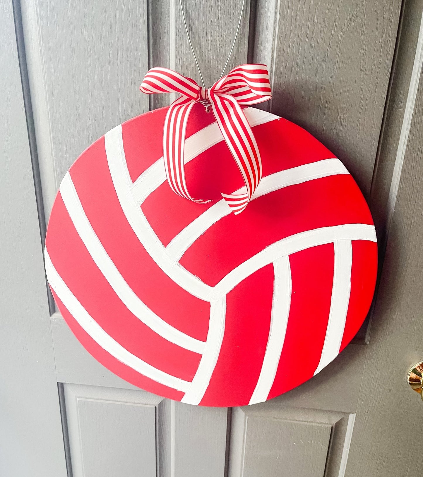 Red White Volleyball - Miss Molly Designs, LLC