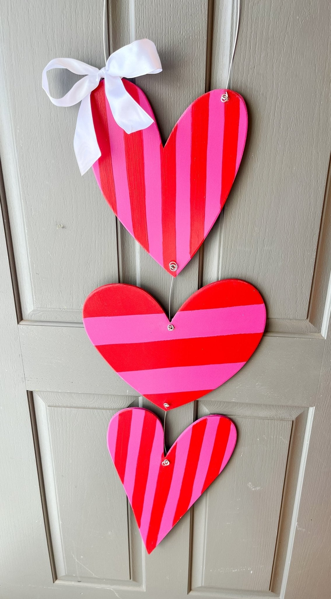Red/Pink Heart Trio - Miss Molly Designs, LLC
