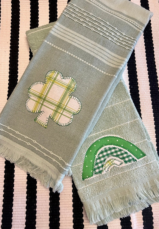 Saint Patrick's Rainbow Towel - Self Checkout at Creative Collab Collection - Miss Molly Designs, LLC