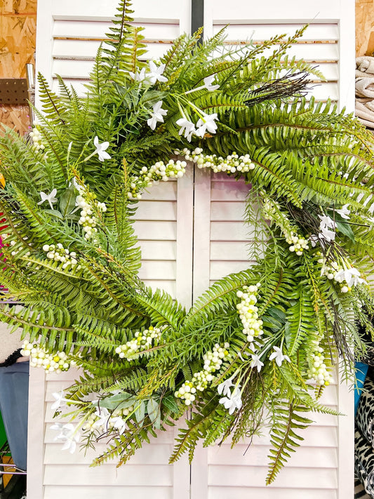 Spring Fern Wreath - Miss Molly Designs, LLC