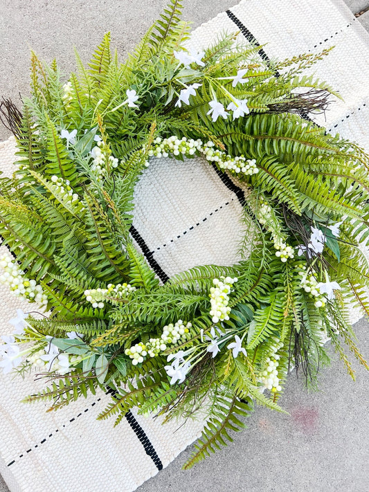 Spring Fern Wreath - Miss Molly Designs, LLC