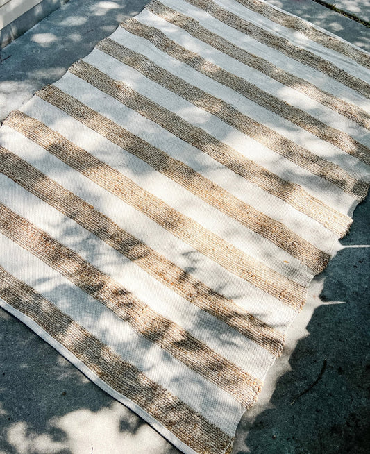 Tan and Jute Double Door Layering Rug - Miss Molly Designs, LLC