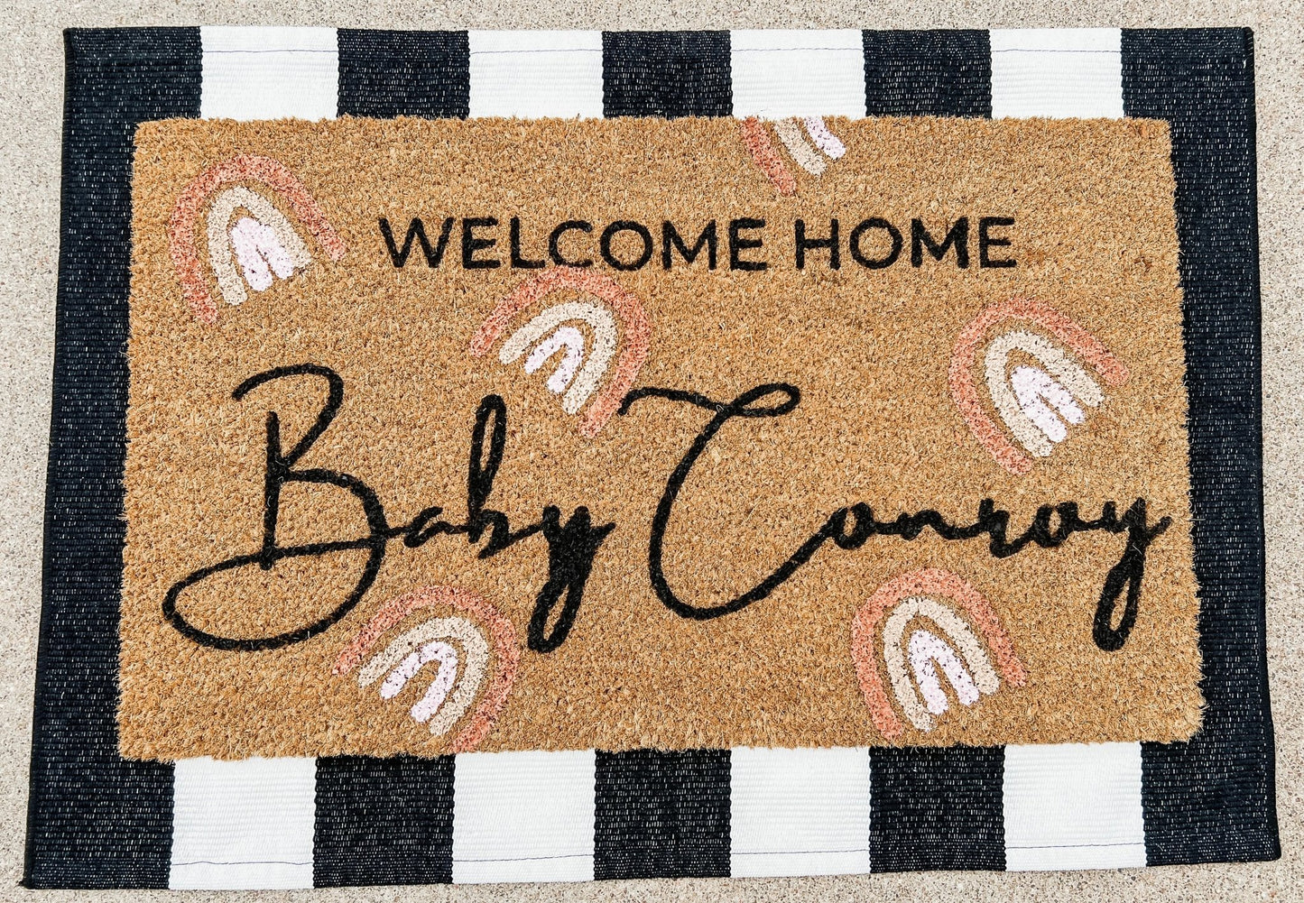 Welcome Home Baby Rainbow - Miss Molly Designs, LLC