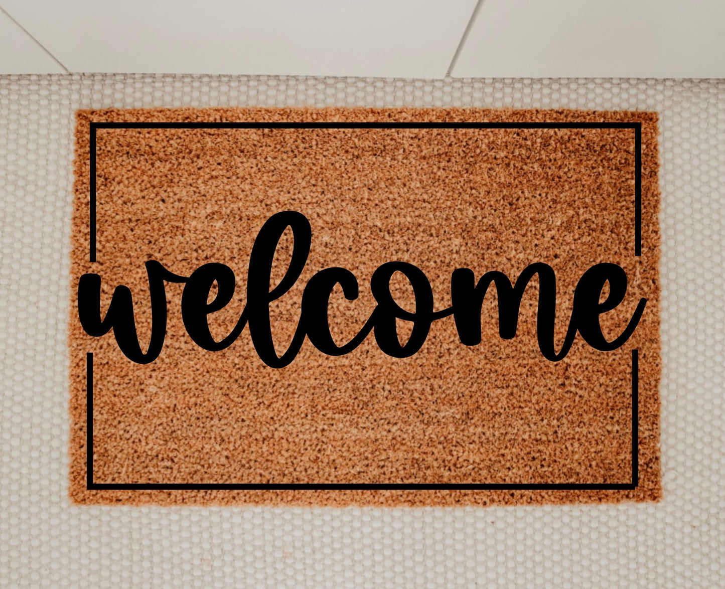 Welcome with Border - Miss Molly Designs, LLC