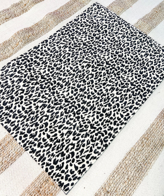 White/Grey Leopard - Miss Molly Designs, LLC