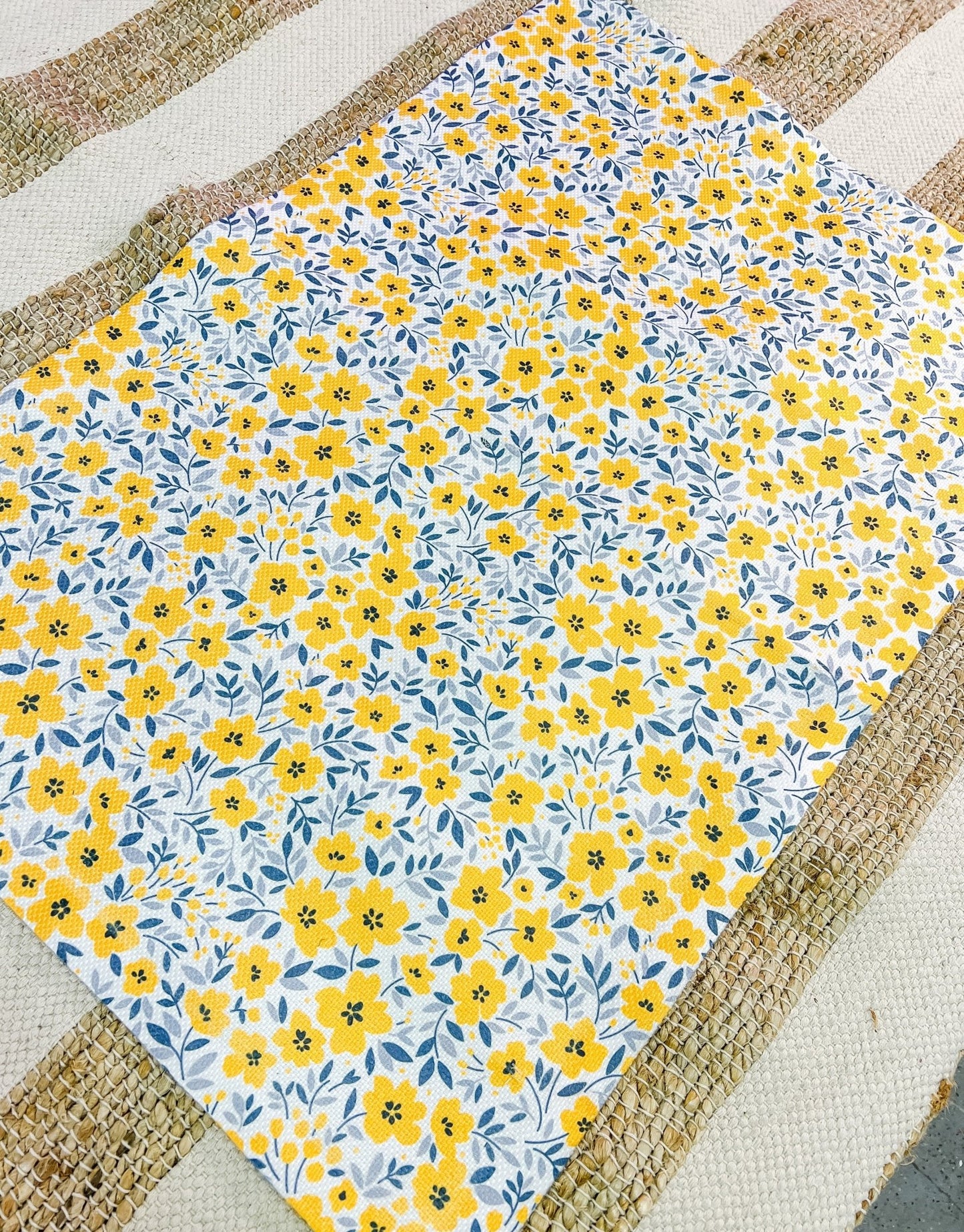 Yellow and Blue Flowers - Miss Molly Designs, LLC